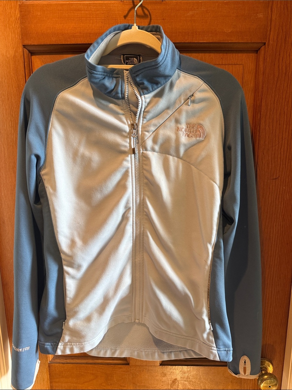 The North Face Pale Blue & Slate Zip-Up Fleece Jacket